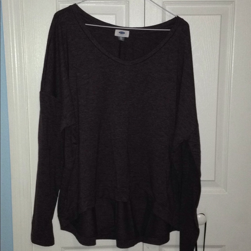 OLD NAVY: a purple long sleeve.